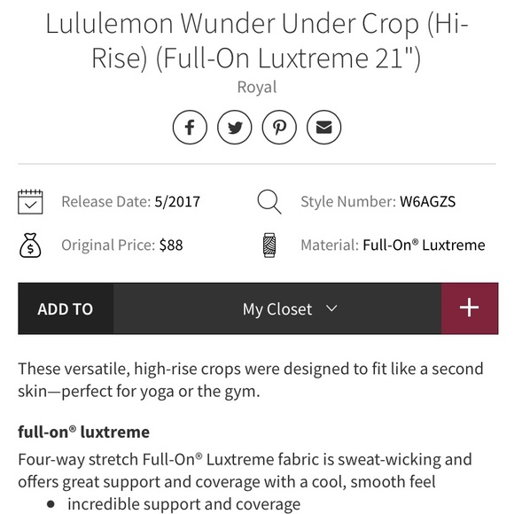 Lululemon Wunder Under Crops - Picture 9 of 10